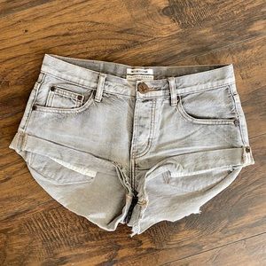 One Teaspoon Mid-Waist Bandits Jean Shorts
